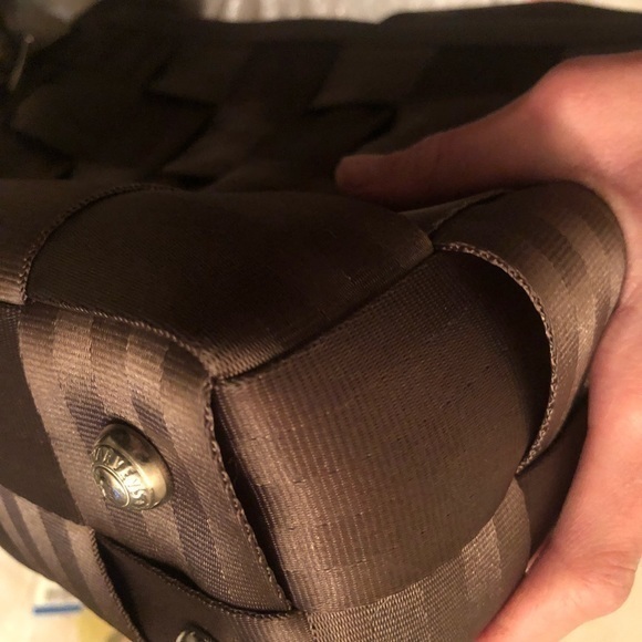 Harvey’s original seatbelt bag brown convertible messenger tote bag adjustable - Picture 9 of 10